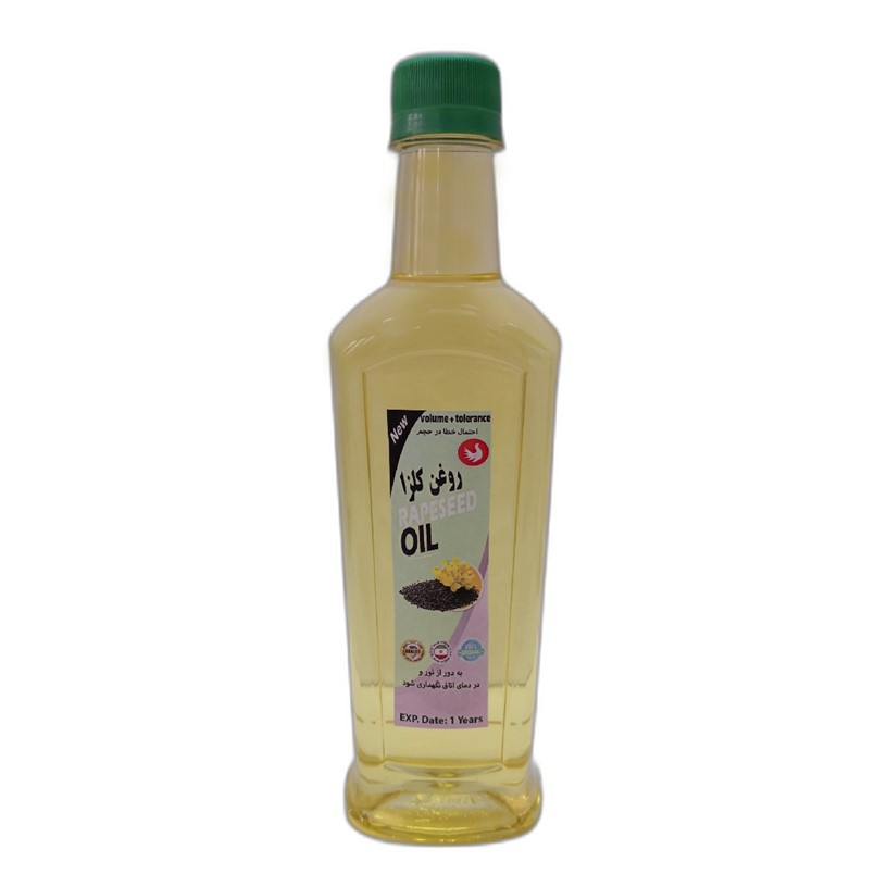 روغن کلزا بدون بو تصفیه شده نیم لیتری روغن کانولا