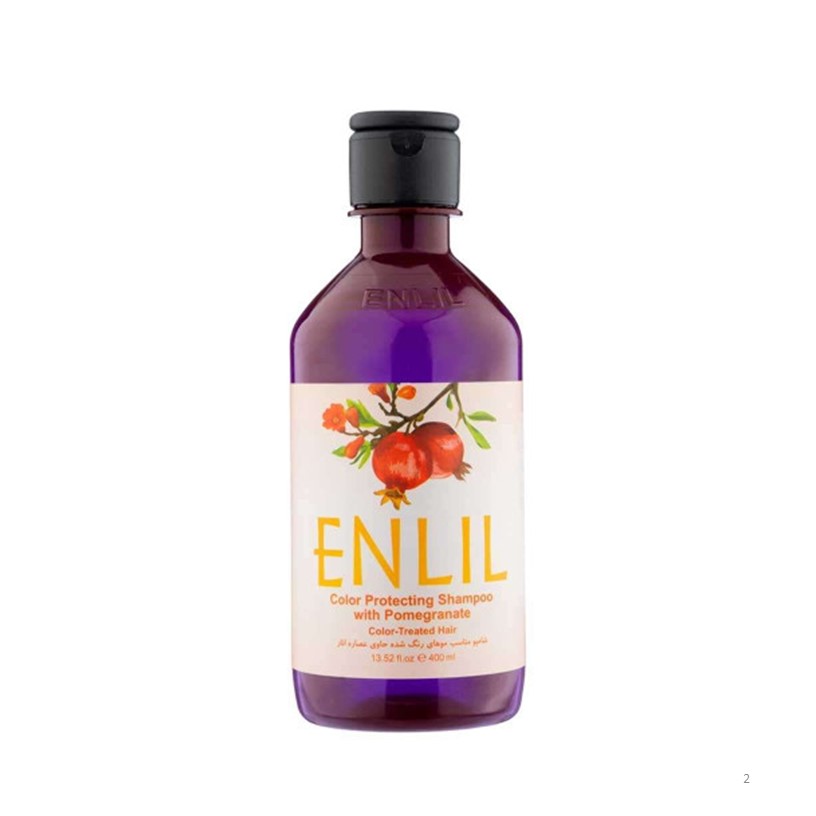 شامپو موهای رنگ شده انلیل حاوی عصاره انار 400 میلی لیتر